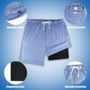 QRANSS 7 inch Compression Lined Swim Trunks Men Upgraded Bathing