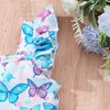 Toddler Girls Summer Dresses Butterfly Ruffle Strap Sleeveless Party Dress