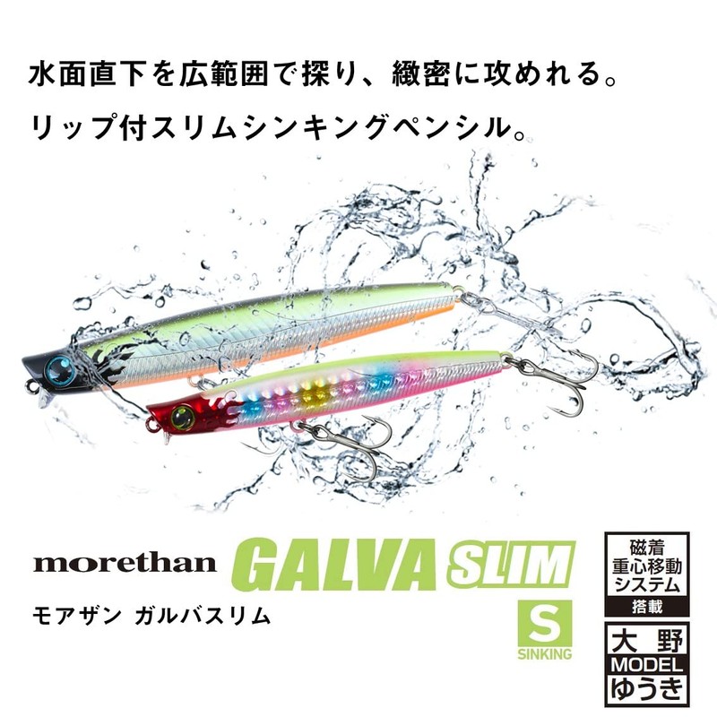DAIWA Sea Bass Sinking Pencil More Than Galba Slim 110S