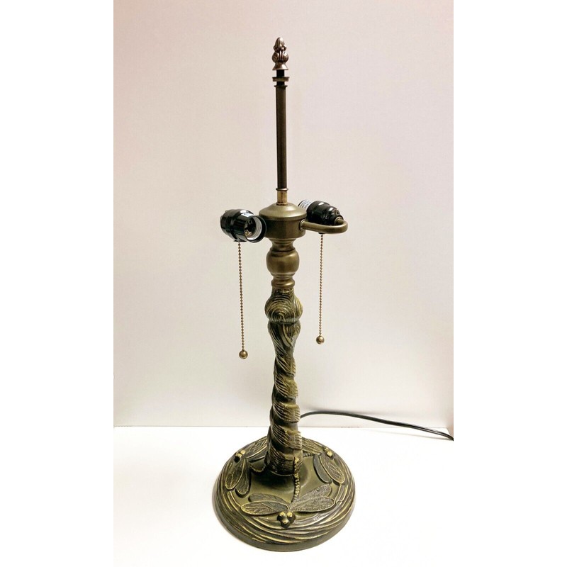 RWS Metals Tiffany Lamp Base-DRAGONFLY Design-Replace