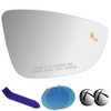 EAP Passenger Side Mirror Glass Compatible with Volkswagen Passat 2016-2022,