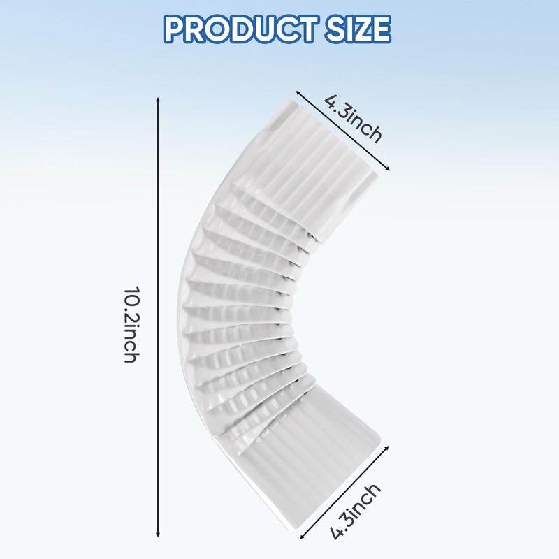 VYH Gutter Downspout Gutter Elbow Style B 3" x 4"