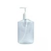 1 pc 8 oz Clear Lotion Dispenser Bottle with pump 6"H x 3"W 1-1/2" diameter NEW