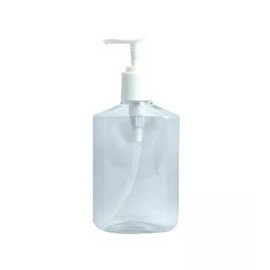 1 pc 8 oz Clear Lotion Dispenser Bottle with pump 6"H x 3"W 1-1/2" diameter NEW