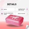 Uakeii Premium Unicorn Pony Lunch Box - Glitter Lunch Box