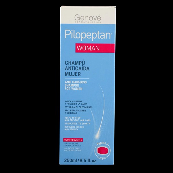 Genové Pilopeptan Shampoo Anticaída Mujer 250 ml – Previene la