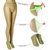Geyoga 3 Pairs Sparkly Fishnets Stockings for Women Rhinestone Fishnets