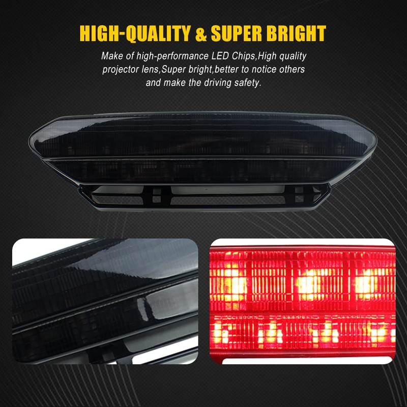 Akmties YFZ450 LED Tail Light Brake Rear Light for ATV