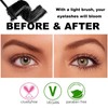 Black Mascara for Older Women,Fiber Eyelash Mascara Waterproof Long Lasting