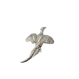 Pheasant Pewter Lapel Pin Brooch - USA Made - Hand Crafted