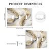 White Gold Marble 3 Gang Triple Toggle Decorative Light Switch