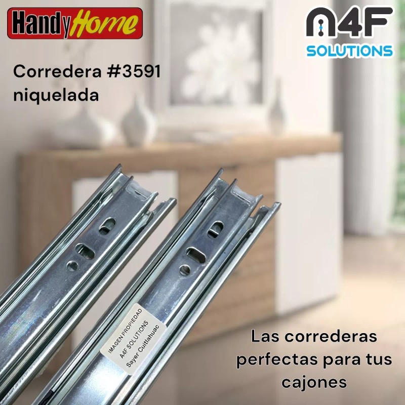 Handyhome Corredera Cajón Handy Home 50cm X 3.5cm 2 Paquetes