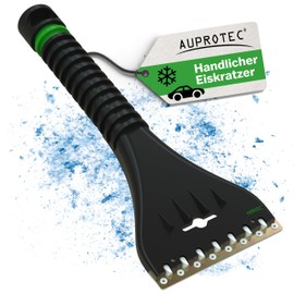 AUPROTEC AE 1 Ice Scraper with Double Blade Brass + Polycarbonate Red Yellow Green Blue, Green