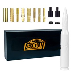 Medduw 5.5 inch White Bullet Antenna Replacement for Ford F150 F250 F350 RAM 1500 2500 Raptor Truck Antenna Accessories