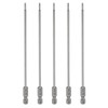 HARFINGTON 5pcs TT8 Security Torx Head Screwdriver Bit 4.33" (110mm)
