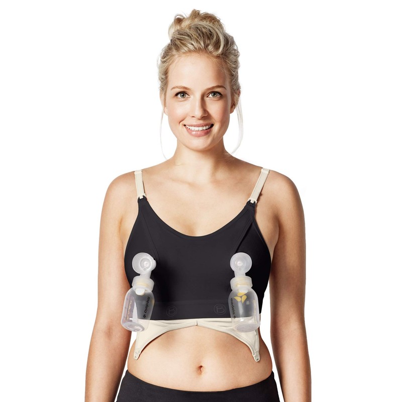 Clip and Pump™ Nursing Bra, black