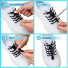 AIXMEET 5 Pairs of Elastic Shoelaces Without Tying 100 cm