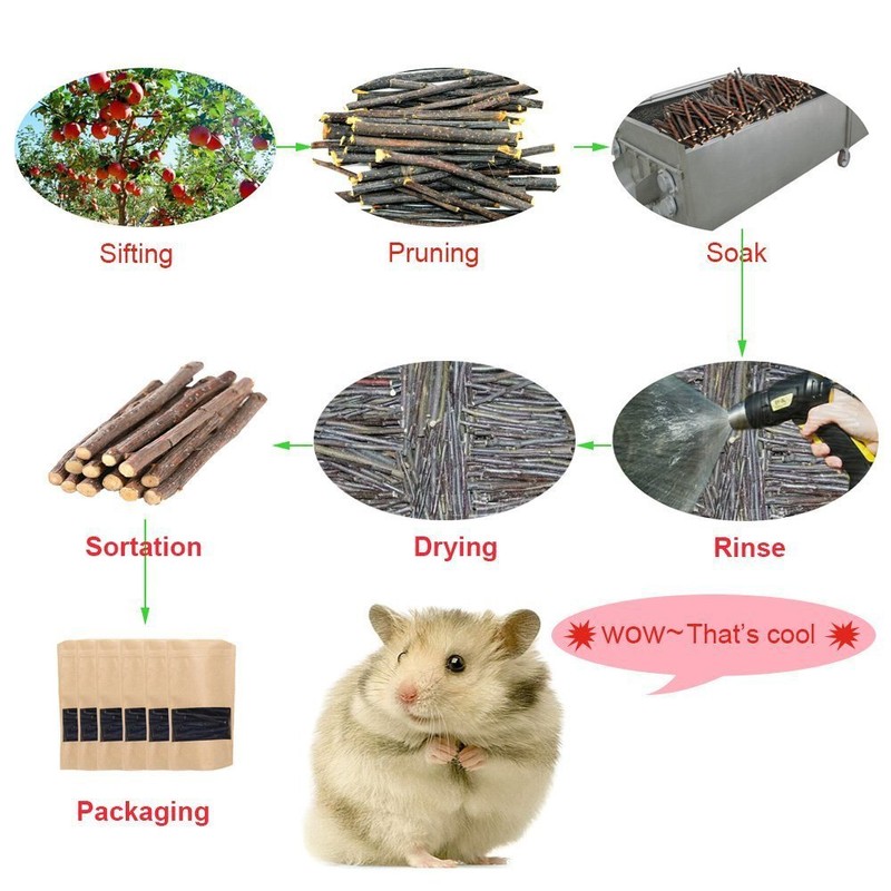 MUYYIKA Small Animals, Bite Tree, Apple Tree, Chewing Toy, Extra