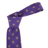 Royal Fleur De Lis Classic and Traditional Necktie, Luxurious Diamond