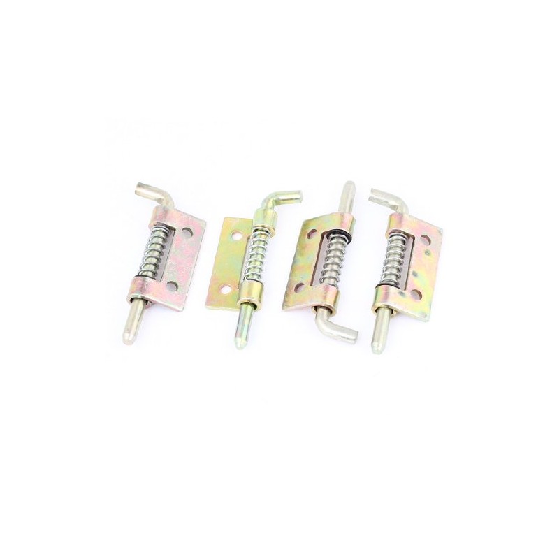 sourcing map 4 Pcs Locked Spring Loaded Metal Security Right