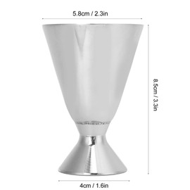 Bar Jigger, multifunktionaler Edelstahl Cocktail Jigger Unzenbecher Bar Messwerkzeug Zubehör für die Hausbar Party