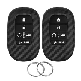 MILD EAST Key Fob Cover for Honda, 5 Buttons Silicone Rubber Key Fob Cover Compatible with 2022 2023 2024 2025 Honda Civic Accord HR-V CR-V Pilot Sport SI EX EX-L Touring