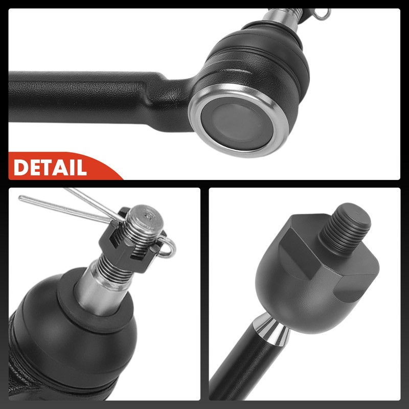 A-Premium Set of 4, Front Inner Outer Tie Rod End