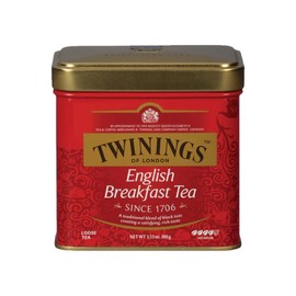 Twinings English Breakfast Loose Tea Tin, 3.53 Ounce Tin (Pack of 1), Smooth, Flavourful, Robust Black Tea Leaves, Caffeinated, Enjoy Hot or Iced