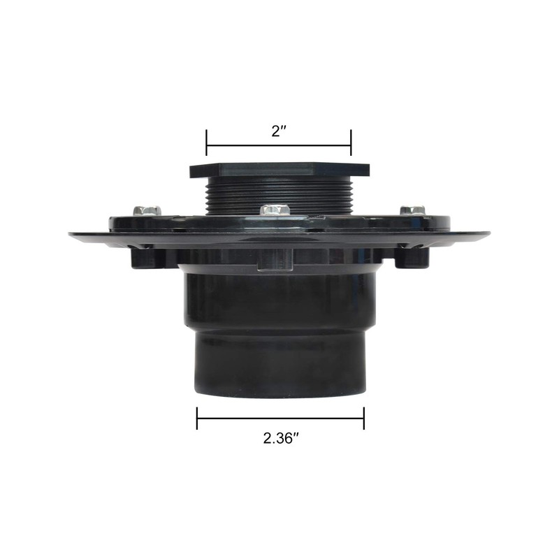 SaniteModar 2-in ABS Shower Drain Base can be Used with