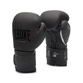 LEONE 1947, Black Edition Boxing Gloves, Unisex Adult, Black, 12 oz, GN059