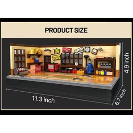 Car Display Garage Building Set,Parking Garage Toy Set,Home and Office Decor,Stem Building Gift for Friends,750 Pcs