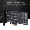 Annadue PCI-E 4X to M.2 Adapter Card, PCI-E Riser Card,