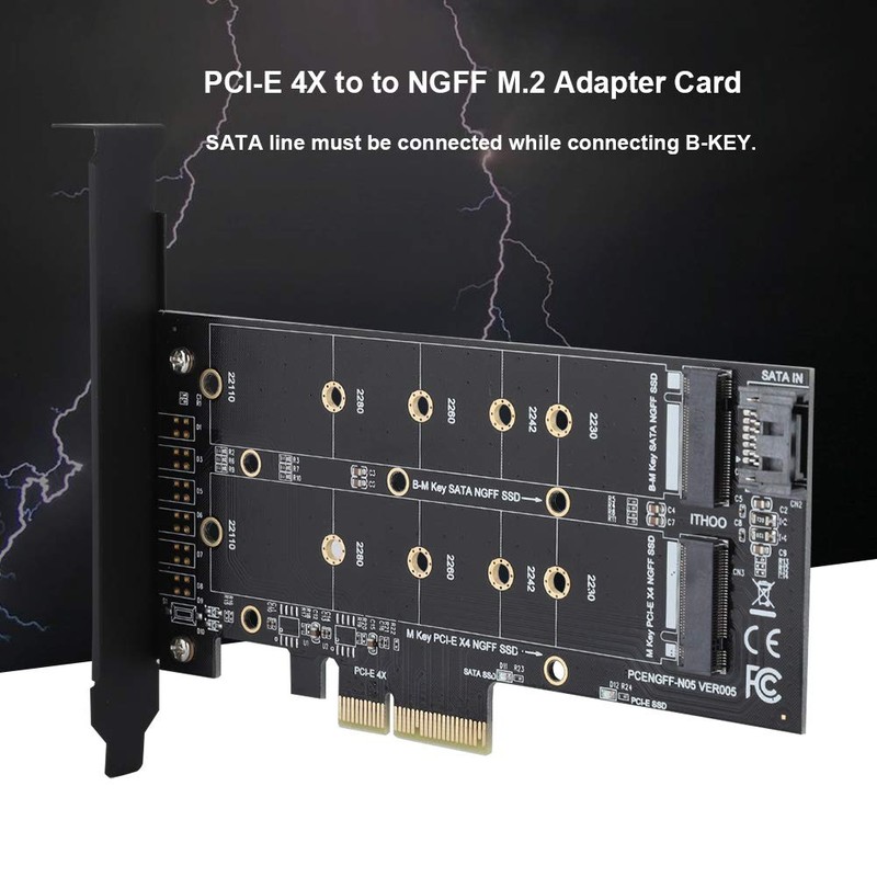 Annadue PCI-E 4X to M.2 Adapter Card, PCI-E Riser Card,