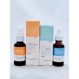 Cosmedica Duo Set Vitamin C Serum Hyaluronico Cara 1oz 30ml