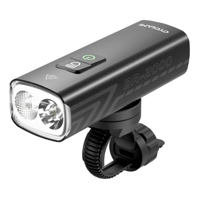 Luz Delantera Bicicleta Cyclami BR-2000 2000 Lúmenes LED IPX6 USB