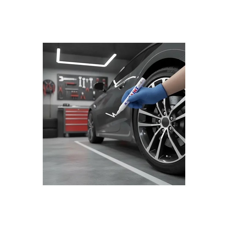 Plumon Bco Pintura Marcador Letras Llantas Moto Carro Llanta