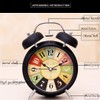 SWHONG Old Alarm Clock Fashioned Bedside Quartz Alarm Clock with