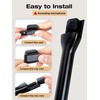 SUNMON Microphone Handheld Adapter with 2 Furry Mik Wind Protection