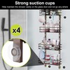 Orimade Over the Door Shower Caddy Adjustable 5 Tier Bronze,Bathroom