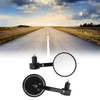 Partuto 1 Set M8 Universal Motorcycle Rear View Mirrors Bar