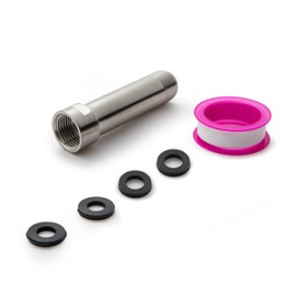 OFFO Shower Head Extension Arm 3 in, Brushed Nickel Shower Arm Extension Shower Head Extender Made of 304 Stainless Steel Shower Pipe Extension