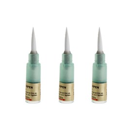 BON-102 Brush Tip Soldering Flux Pen Refillable Transparent Flux Rosin Brush Tip Accessories for PCB Soldering and Maintenance 3 Pack