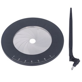 Circle Drawing Maker Tool Adjustable Rotatable Round Template Ruler Black with Carving Knife