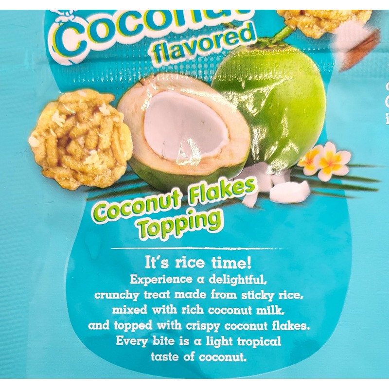 Chao Sua Thai Sticky Rice Chips Coconut Flavored 3.17 Oz.