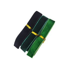 TIANYING Velvet Ribbons 14 Colors Set One Side Width 25mm Length 1 yard Each Color (Approx. 0.91 m) / Total 14 Yards (14 x 0.91 m) Craft Ribbons for Decoration DIY Craft Supplies Accessories Parts Handmade Material