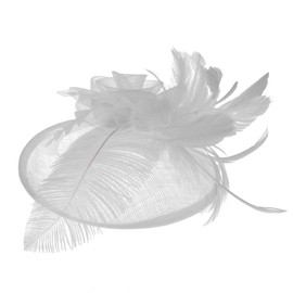 Women Feather Fascinator Hat Flower Pillbox Hat Wedding Bridal Headdress Headpieces Race Derby Ascot Hat Burlesque Flapper Hair Accessory For Costume Party Evening Cocktail Party Prom Hen Party Church