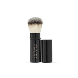 FLOWER BEAUTY Makeup Brushes | Retractable Brush, Black | Ultra-Soft Fine Hair for Powder, Blush or Bronzer | Washable Synthetic Fibers | 1 Piece