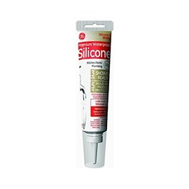 GE GE281 Silicone II Kitchen and Bath Sealant, 2.8 oz Tube, White by Momentive Perform Material
