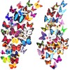 Heansun 80 PCS Butterfly Wall Decor Waterproof Removable Reusable Wings