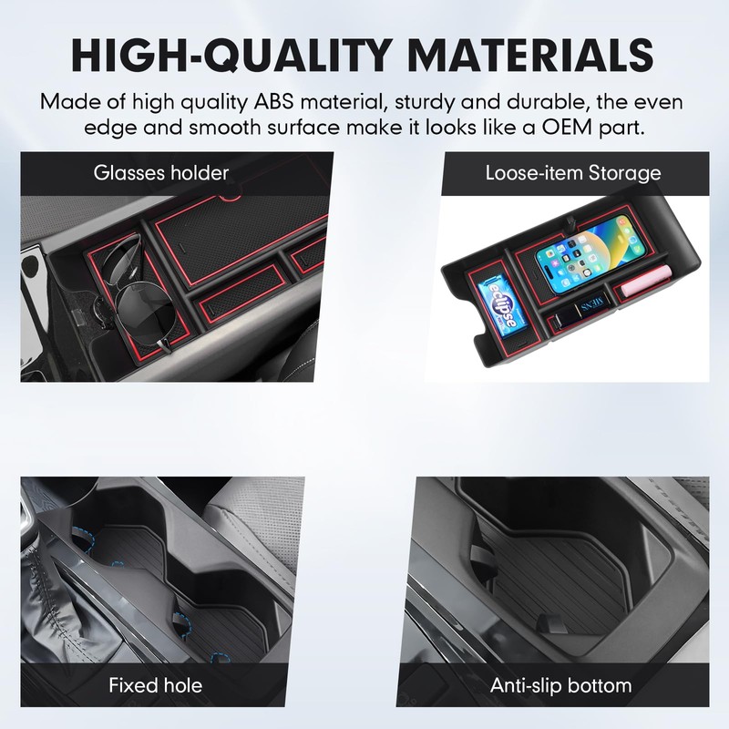 Autorder Center Console Organizer&Cup Holder for 2025-2026 Toyota Camry XV80